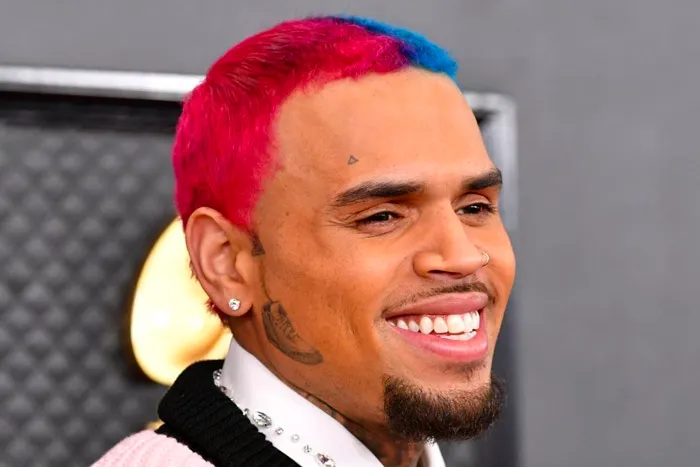 Chris Brown’s Sneaker Tattoo on His Face