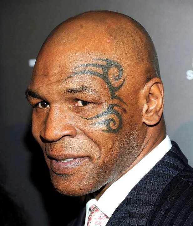 Mike Tyson’s Tribal Face Tattoo