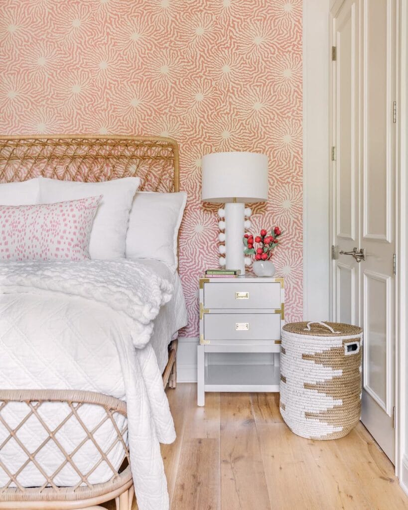 Add a Playful Touch with Vibrant Coral Wallpaper