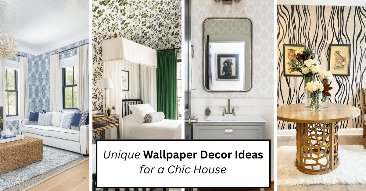 Unique Wallpaper Decor Ideas for a Chic House