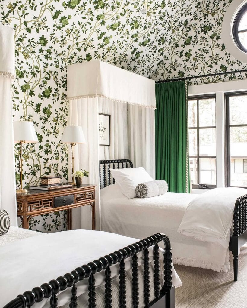 Bring Nature Indoors with Green Vine Wallpaper