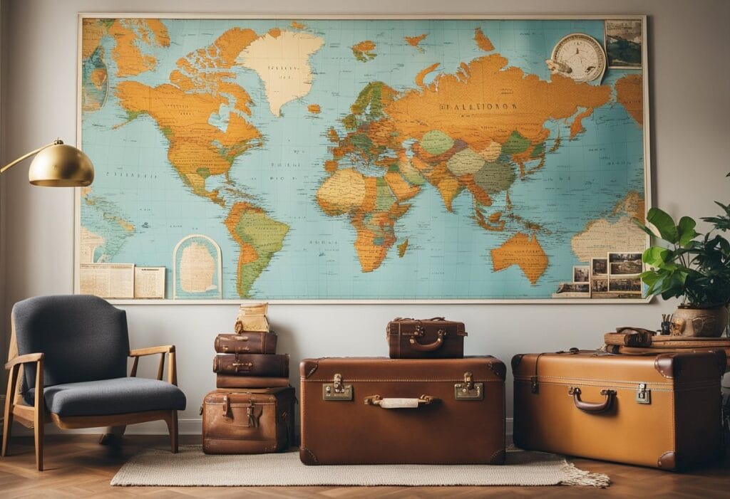 Map-Themed Wallpaper for Wanderlust Lovers