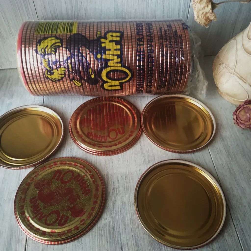 Painted Tin Lid Coasters