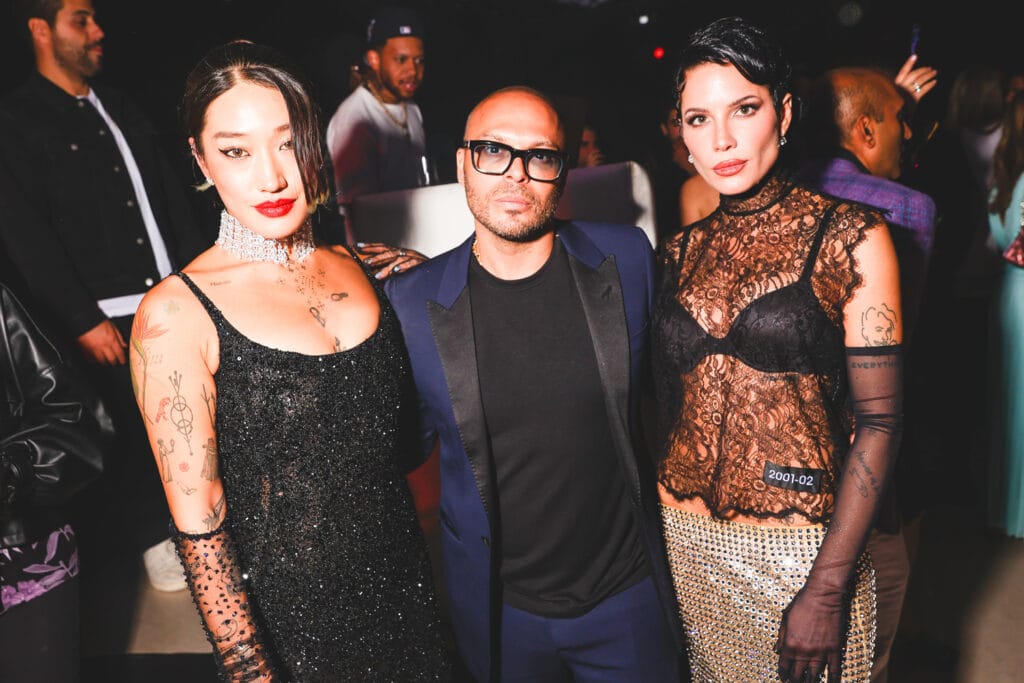 “Diverse celebrities celebrating inclusivity and fashion at international gala event.”
