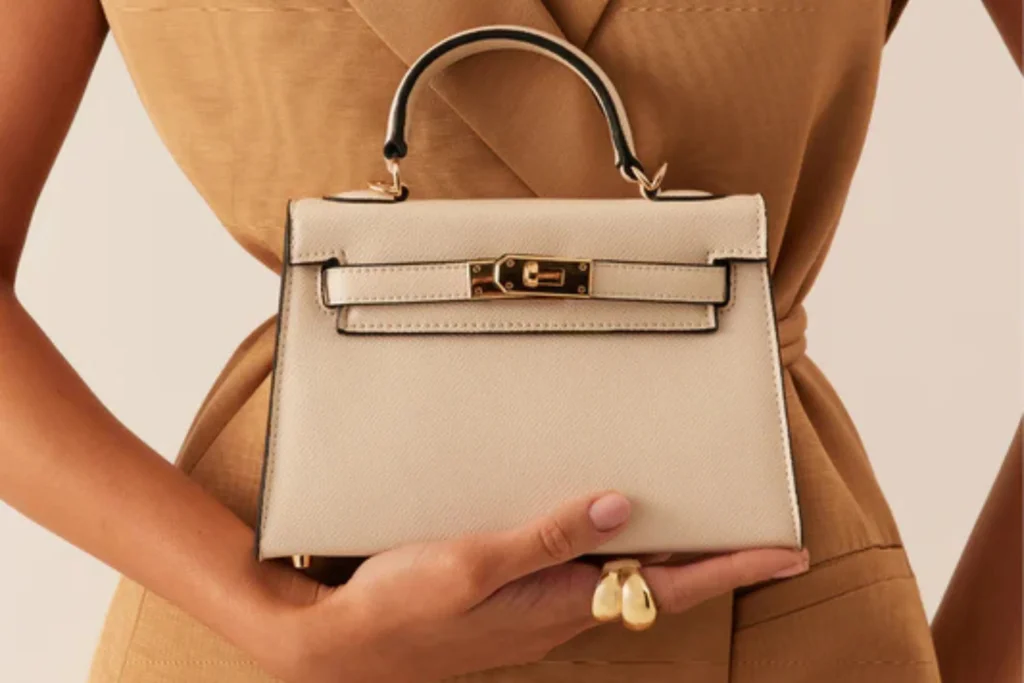 “Kylie Jenner holding Hermès Birkin bag during a public appearance.”