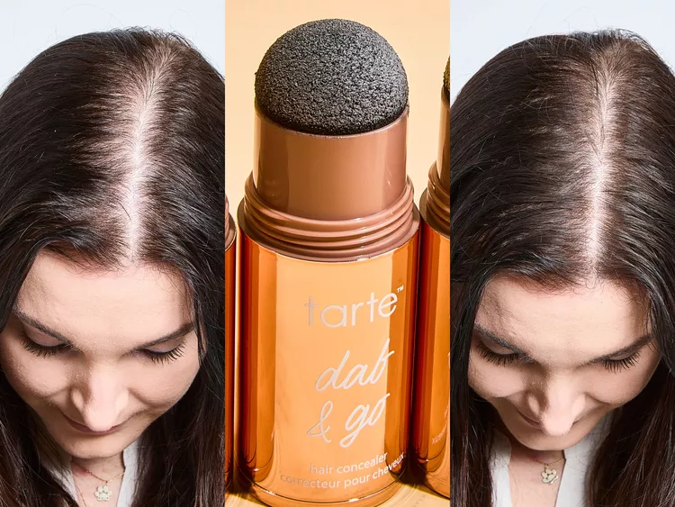 “Massaging scalp serum or argan oil into damp hair roots after showering.”