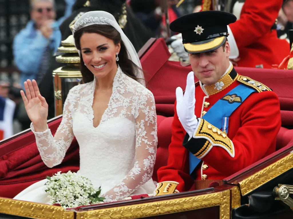 “Prince William and Kate Middleton royal wedding at Westminster Abbey, one of the most expensive celebrity weddings ever.”