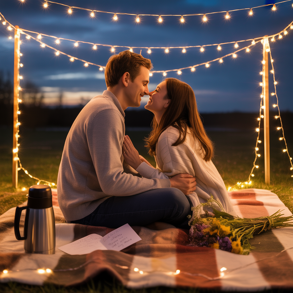 Couple enjoying a romantic candlelit dinner during Valentine’s Day celebration.