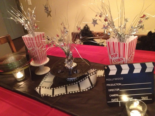 “Collage of different themed movie night setups such as Halloween, Harry Potter, and Romantic Night.”