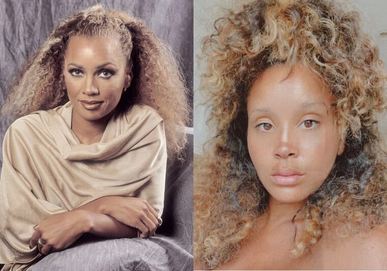 Vanessa Williams and her daughter Jillian Hervey posing together, both radiating talent and elegance.
