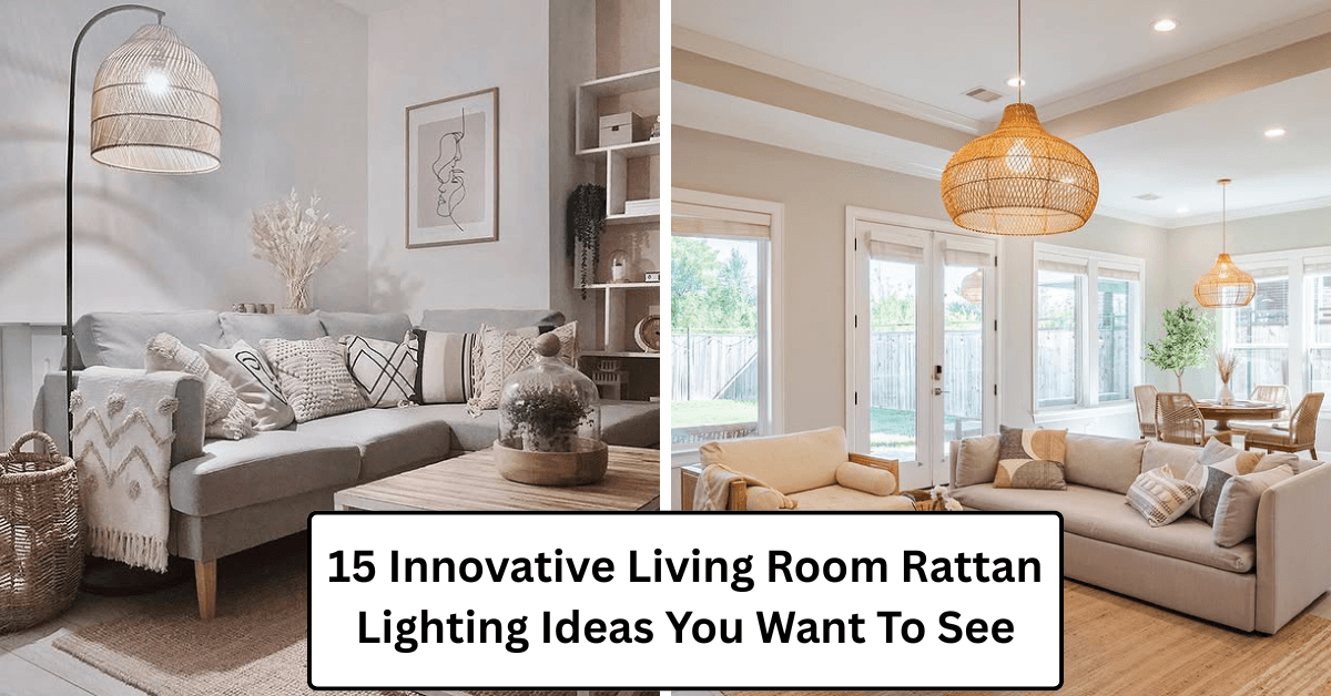 15 Innovative Living Room Rattan Lighting Ideas You Want To See