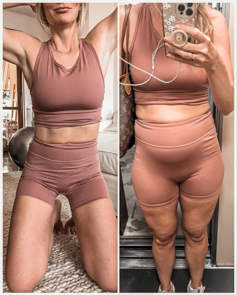 “Screenshot of a heartfelt follower comment thanking Danae Mercer for helping her embrace self-love and confidence after seeing real, unfiltered content.”