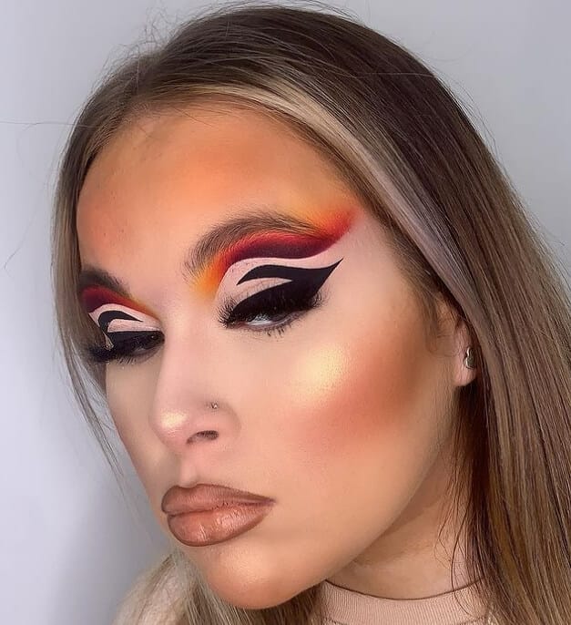 Woman with clean, makeup-free face showing natural, glowing skin.