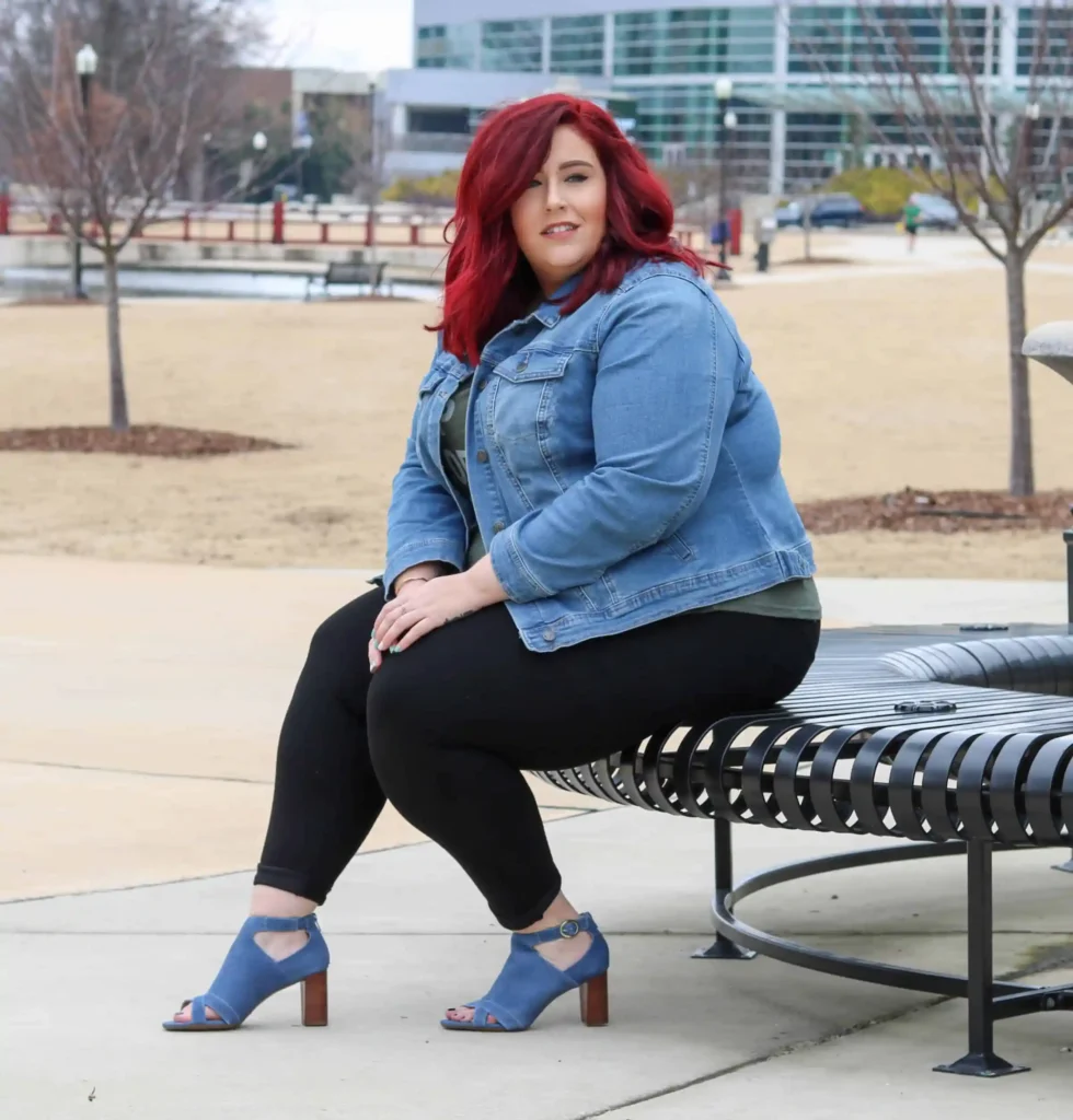 Comfortable footwear options styled with plus size everyday outfits