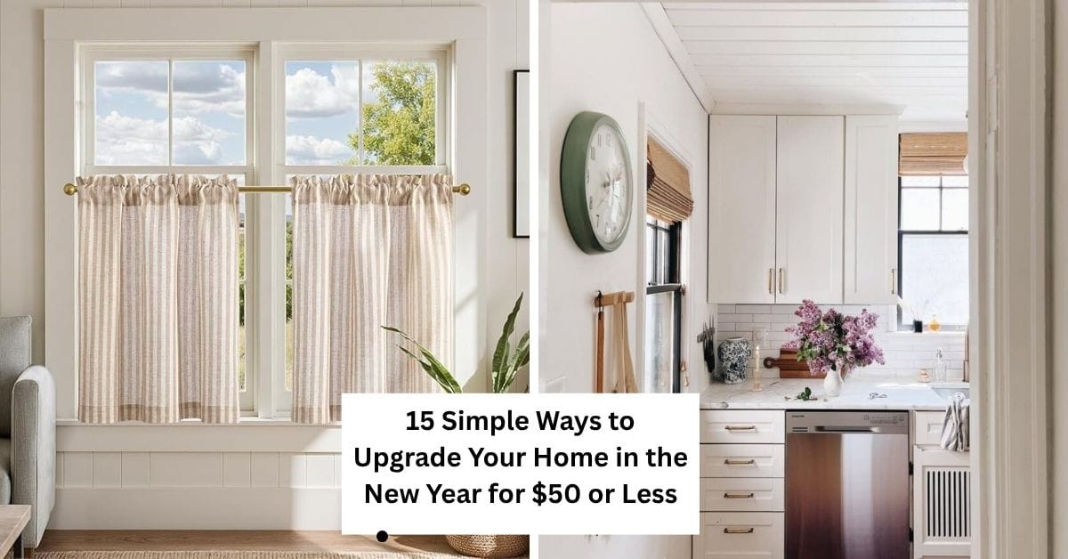 15 Simple Ways to Upgrade Your Home in the New Year for $50 or Less