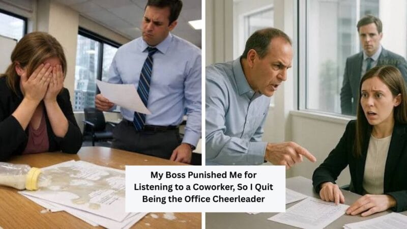My Boss Punished Me for Listening to a Coworker, So I Quit Being the Office Cheerleader