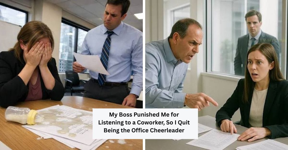 My Boss Punished Me for Listening to a Coworker, So I Quit Being the Office Cheerleader