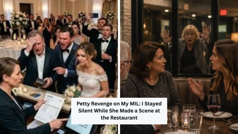Petty Revenge on My MIL: I Stayed Silent While She Made a Scene at the Restaurant
