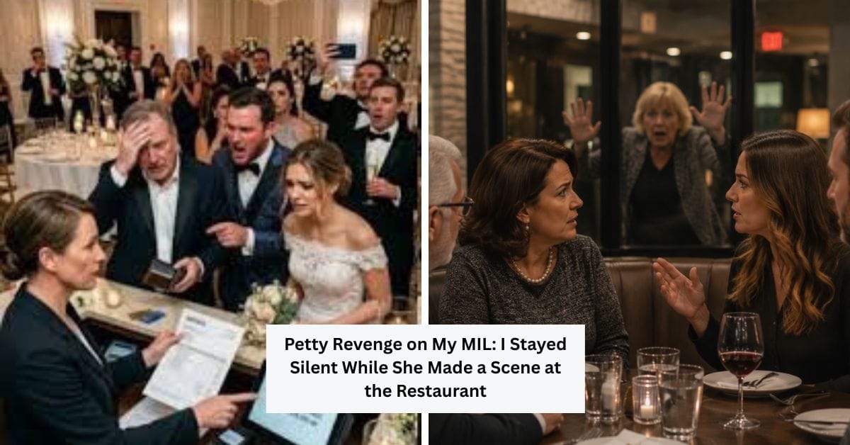 Petty Revenge on My MIL: I Stayed Silent While She Made a Scene at the Restaurant