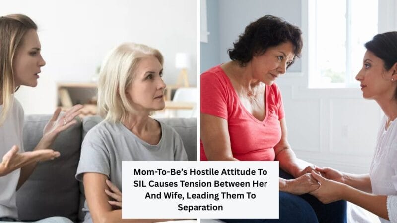 Mom-To-Be’s Hostile Attitude To SIL Causes Tension Between Her And Wife, Leading Them To Separation