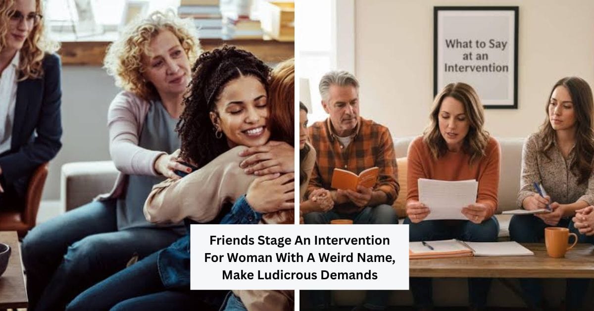 Friends Stage An Intervention For Woman With A Weird Name, Make Ludicrous Demands