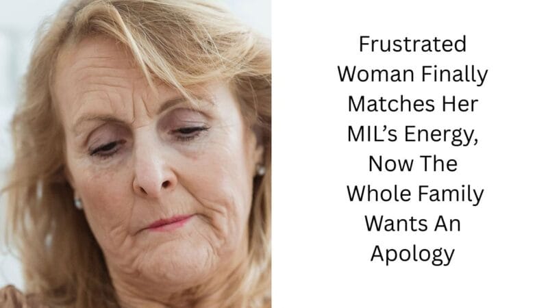 Frustrated Woman Finally Matches Her MIL’s Energy, Now The Whole Family Wants An Apology