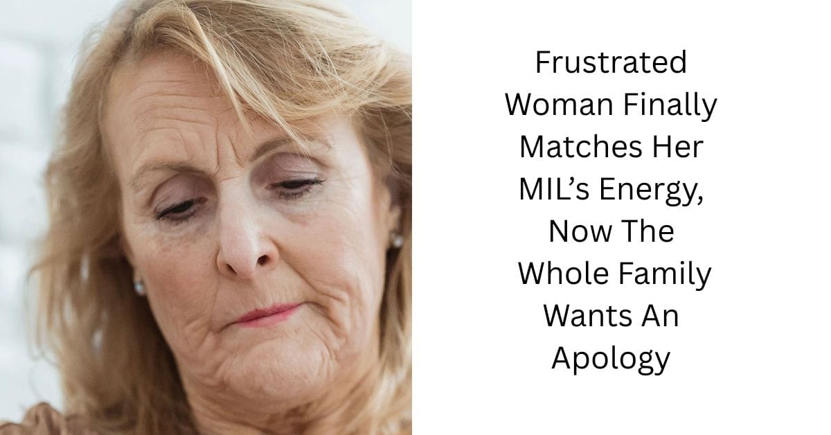 Frustrated Woman Finally Matches Her MIL’s Energy, Now The Whole Family Wants An Apology