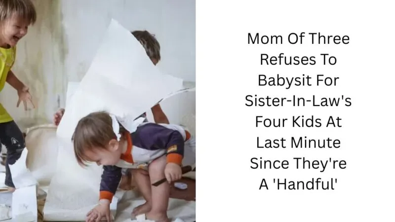 Mom Of Three Refuses To Babysit For Sister-In-Law’s Four Kids At Last Minute Since They’re A ‘Handful’