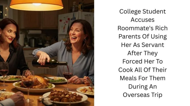 College Student Accuses Roommate’s Rich Parents Of Using Her As Servant After They Forced Her To Cook All Of Their Meals For Them During An Overseas Trip