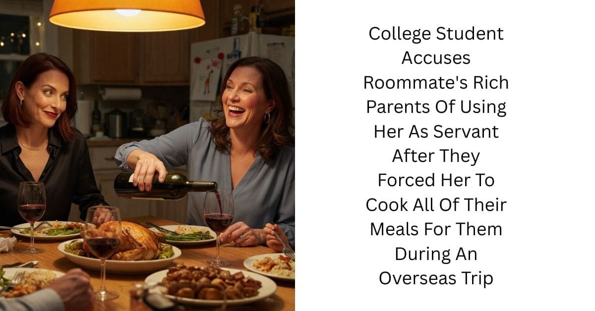 College Student Accuses Roommate’s Rich Parents Of Using Her As Servant After They Forced Her To Cook All Of Their Meals For Them During An Overseas Trip