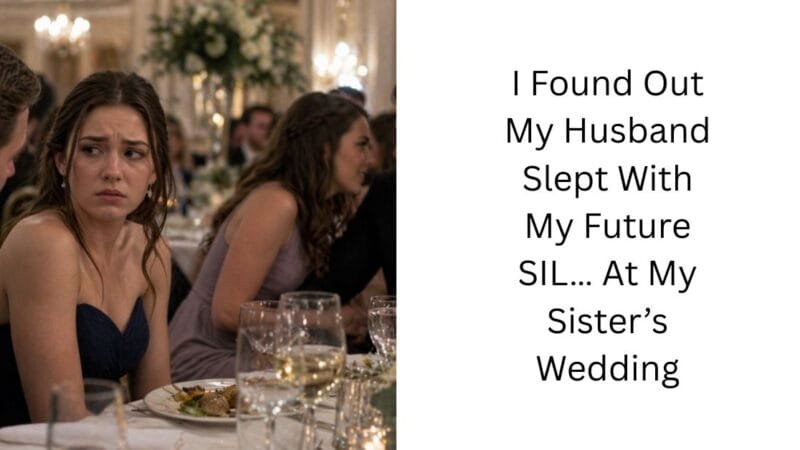 I Found Out My Husband Slept With My Future SIL… At My Sister’s Wedding