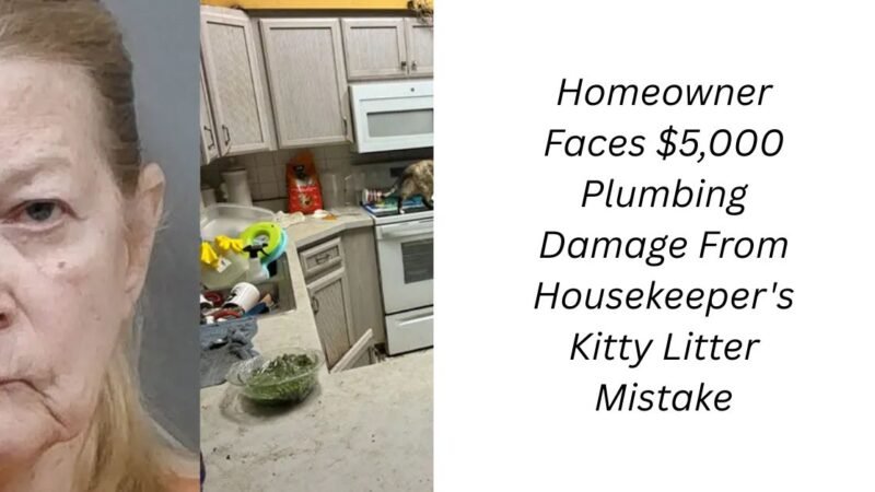 Homeowner Faces $5,000 Plumbing Damage From Housekeeper’s Kitty Litter Mistake