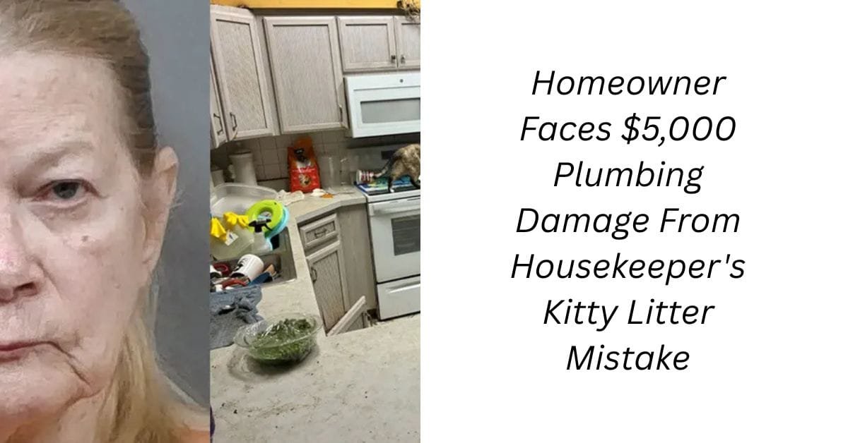 Homeowner Faces $5,000 Plumbing Damage From Housekeeper’s Kitty Litter Mistake