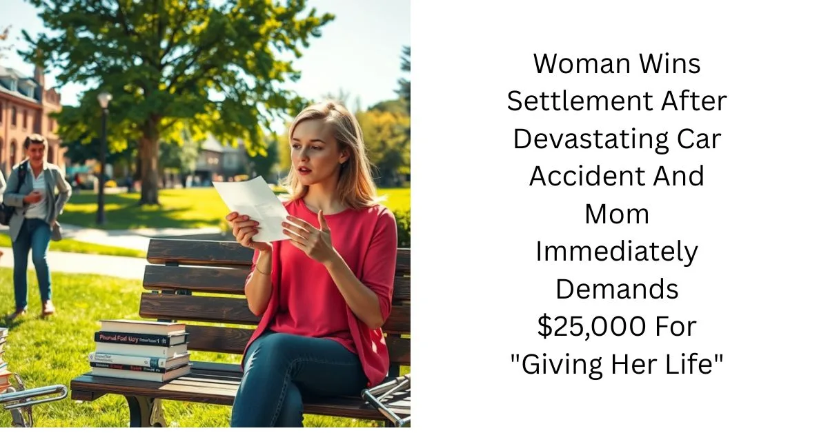 Woman Wins Settlement After Devastating Car Accident And Mom Immediately Demands $25,000 For “Giving Her Life”