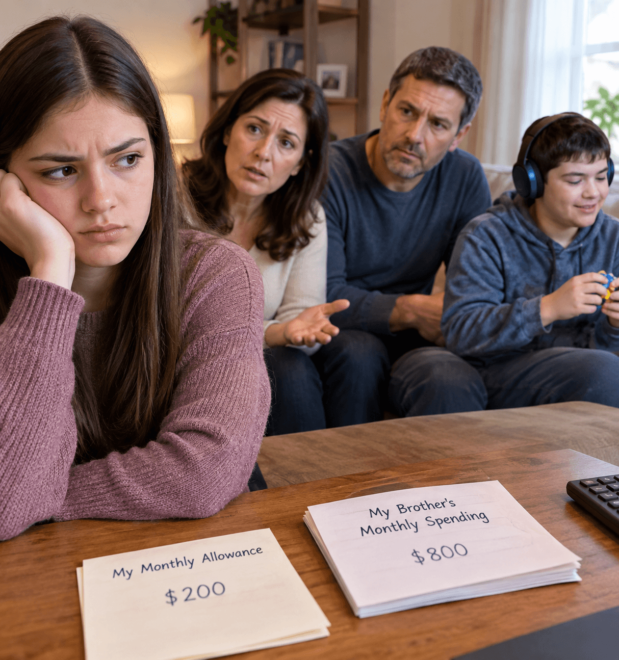 Teen Accuses Parents Of Favoritism After They Increase Autistic Brother’s Monthly Expenditure To 4 Times His Own Allowance