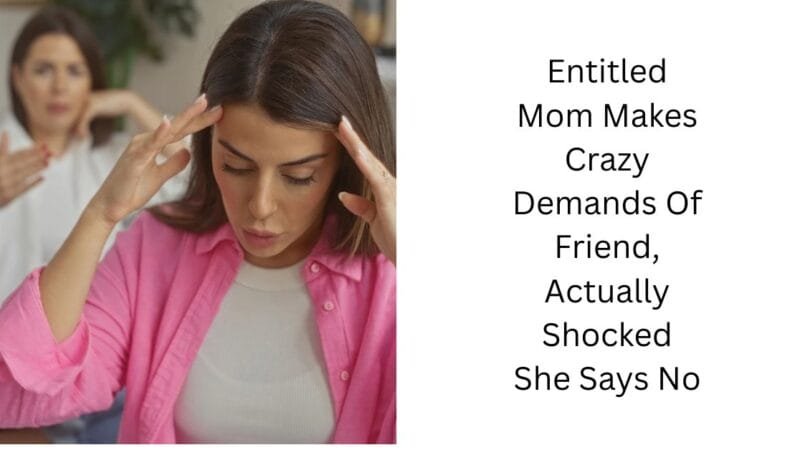Entitled Mom Makes Crazy Demands Of Friend, Actually Shocked She Says No