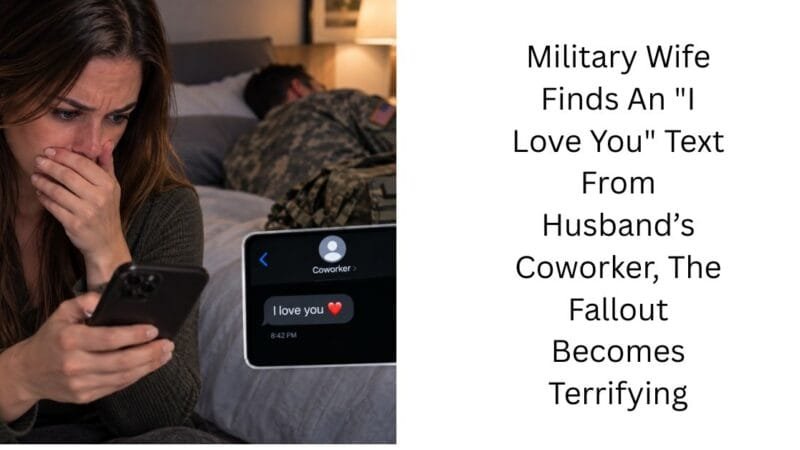 Military Wife Finds An “I Love You” Text From Husband’s Coworker, The Fallout Becomes Terrifying