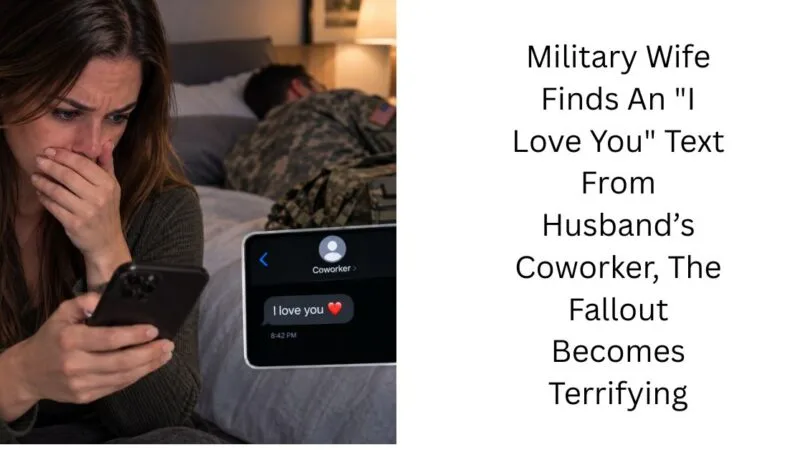 Military Wife Finds An “I Love You” Text From Husband’s Coworker, The Fallout Becomes Terrifying