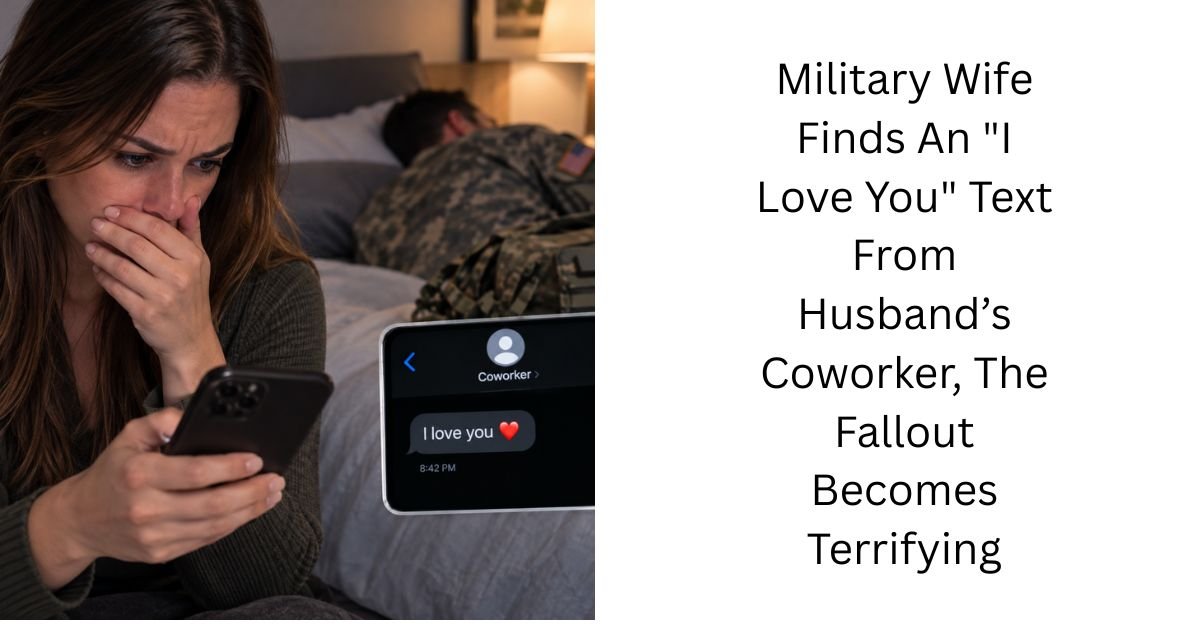 Military Wife Finds An “I Love You” Text From Husband’s Coworker, The Fallout Becomes Terrifying