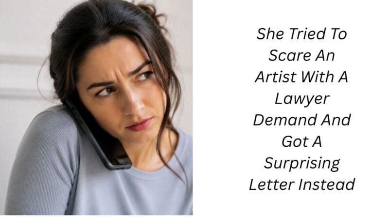 She Tried To Scare An Artist With A Lawyer Demand And Got A Surprising Letter Instead