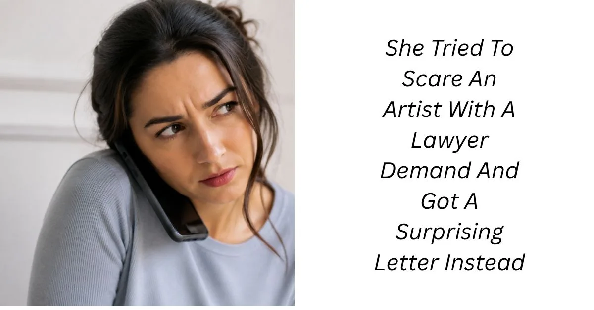 She Tried To Scare An Artist With A Lawyer Demand And Got A Surprising Letter Instead