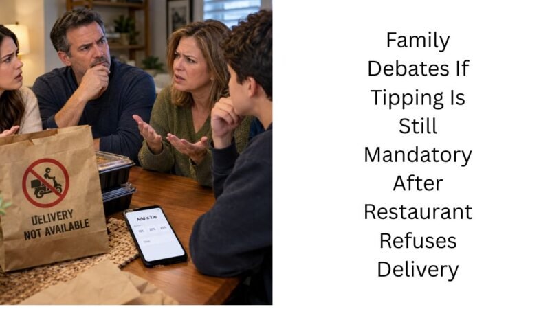 Family Debates If Tipping Is Still Mandatory After Restaurant Refuses Delivery