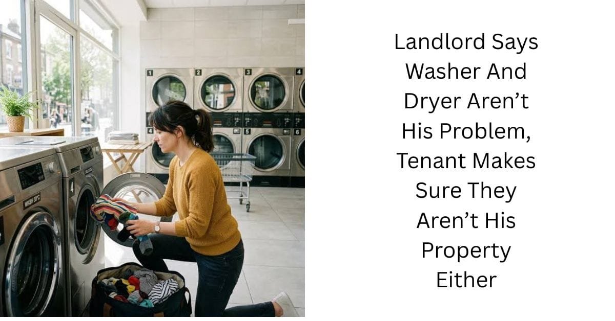 Landlord Says Washer And Dryer Aren’t His Problem, Tenant Makes Sure They Aren’t His Property Either