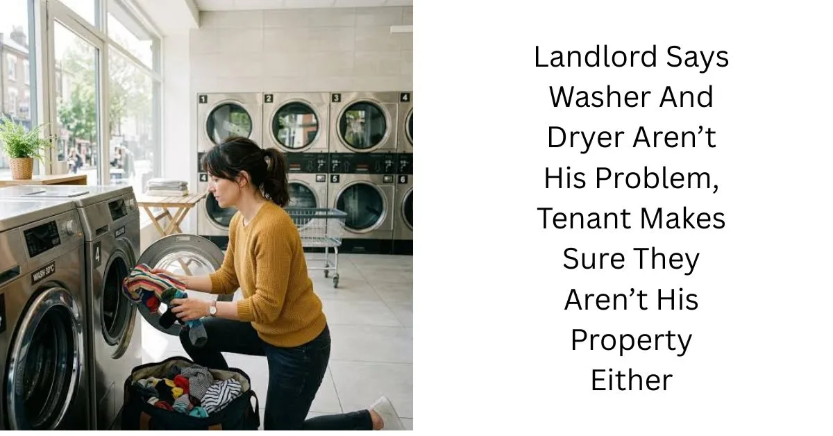 Landlord Says Washer And Dryer Aren’t His Problem, Tenant Makes Sure They Aren’t His Property Either