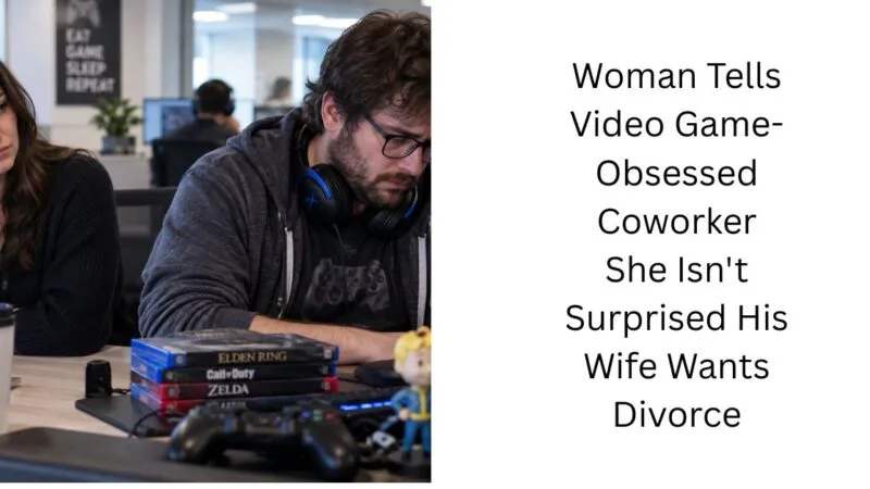 Woman Tells Video Game-Obsessed Coworker She Isn’t Surprised His Wife Wants Divorce