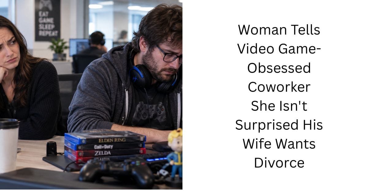 Woman Tells Video Game-Obsessed Coworker She Isn’t Surprised His Wife Wants Divorce