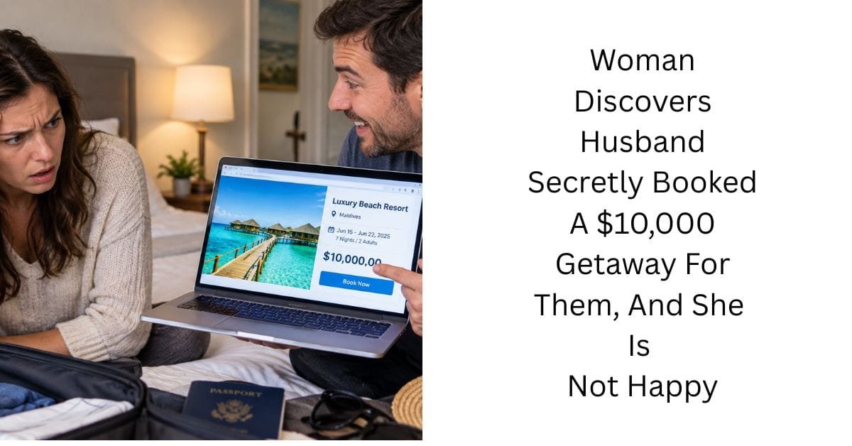 Woman Discovers Husband Secretly Booked A $10,000 Getaway For Them, And She Is Not Happy