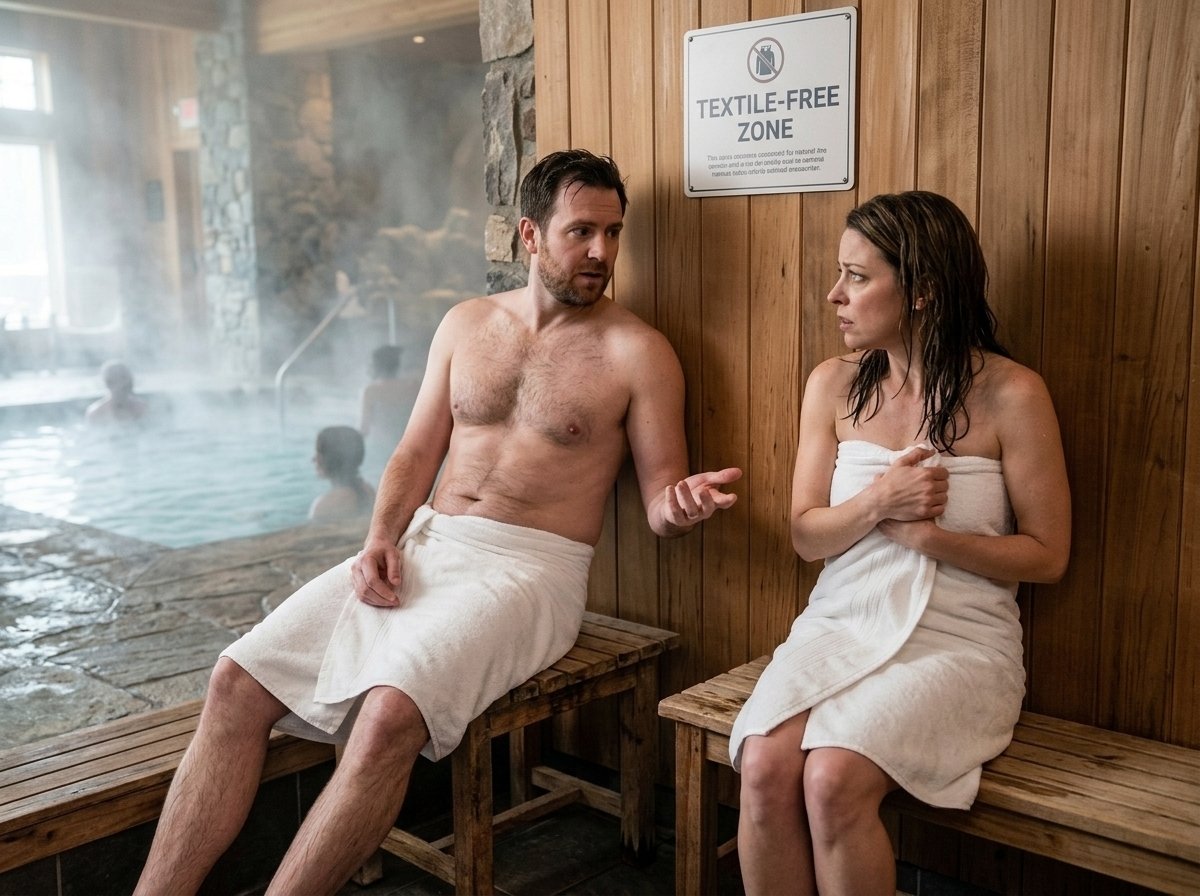AITA for Not Covering Up at a Textile-Free Wellness Spa Around My Coworker?
