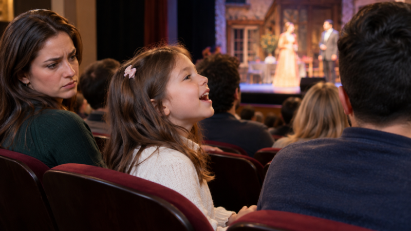 AITA for Asking a Child to Stop Singing During a Live Theatre Performance?