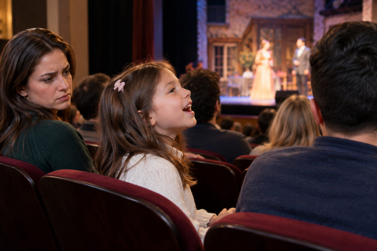 AITA for Asking a Child to Stop Singing During a Live Theatre Performance?